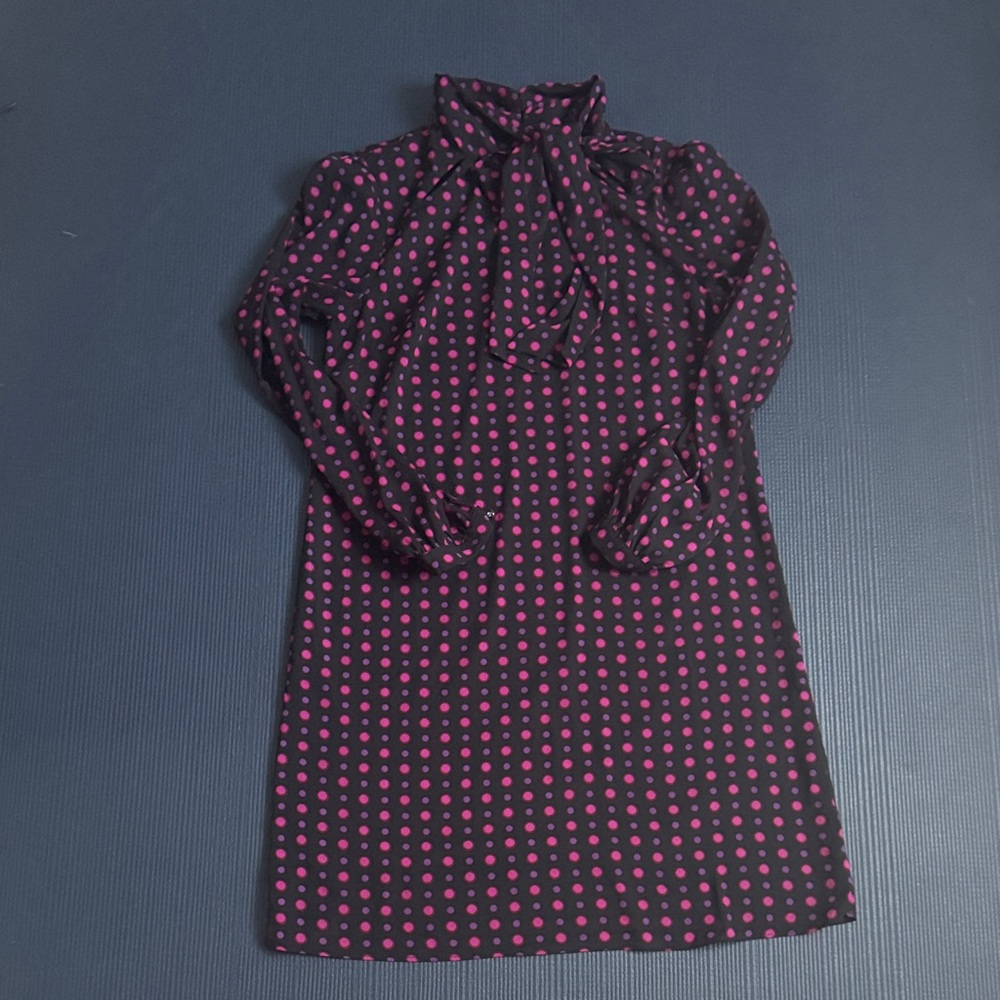 The Limited Black Dress with Pink and Purple Dots, Size 6, Excellent Condition